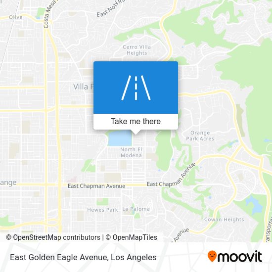 East Golden Eagle Avenue map