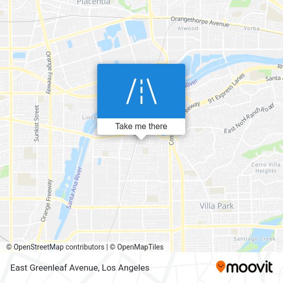 Mapa de East Greenleaf Avenue