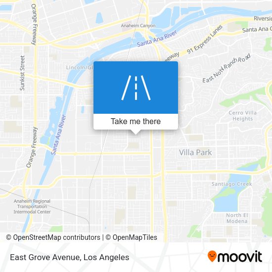 Mapa de East Grove Avenue