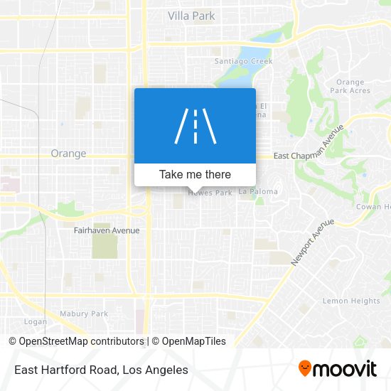 East Hartford Road map