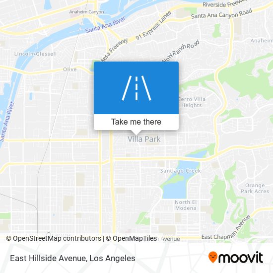 East Hillside Avenue map