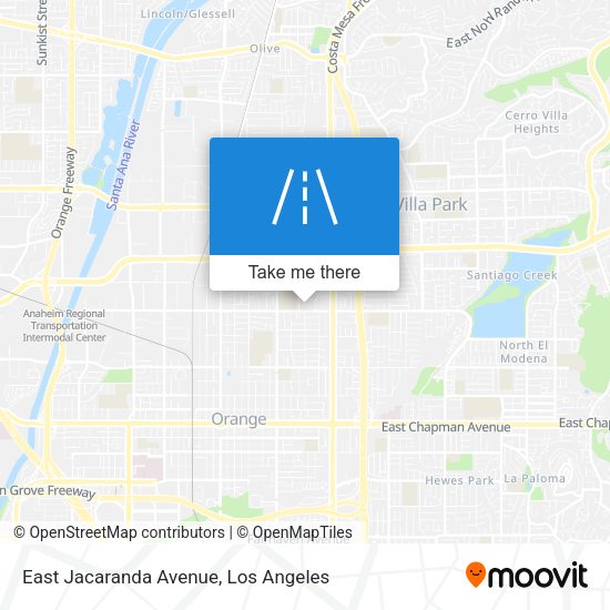East Jacaranda Avenue map