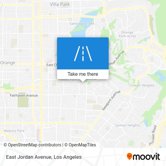 East Jordan Avenue map