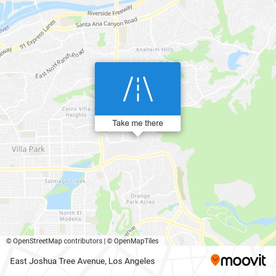 East Joshua Tree Avenue map