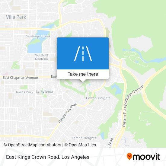 Mapa de East Kings Crown Road