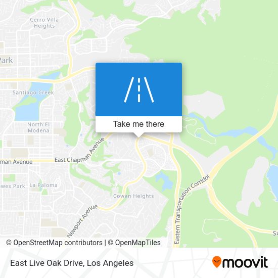 Mapa de East Live Oak Drive