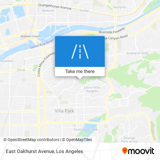 Mapa de East Oakhurst Avenue