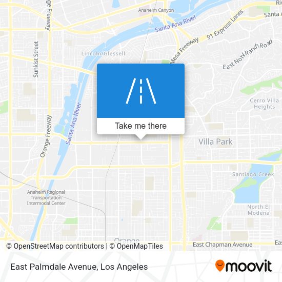 Mapa de East Palmdale Avenue