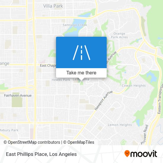 East Phillips Place map