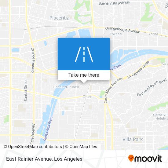 Mapa de East Rainier Avenue