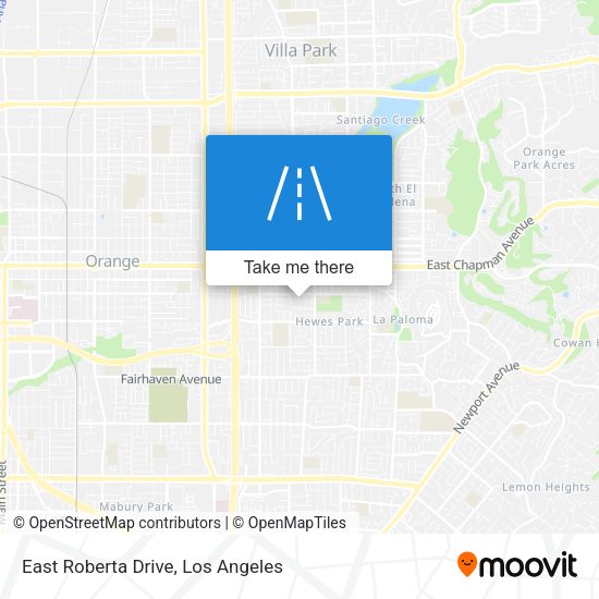 East Roberta Drive map