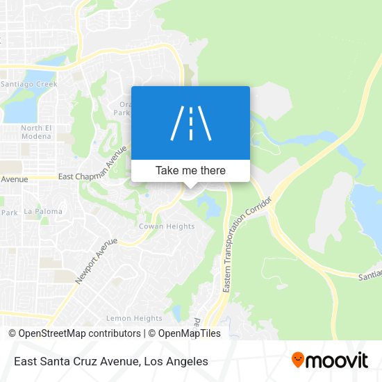 East Santa Cruz Avenue map