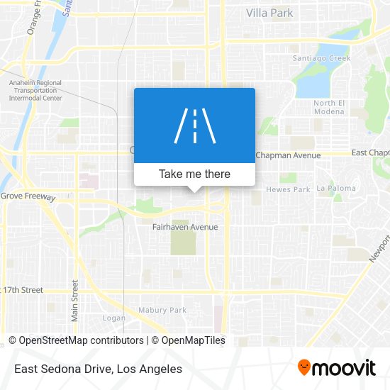 East Sedona Drive map