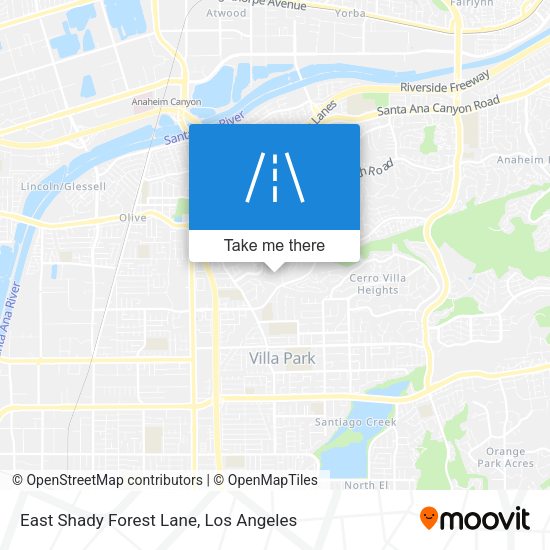 East Shady Forest Lane map
