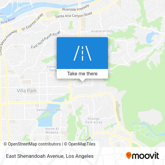 East Shenandoah Avenue map