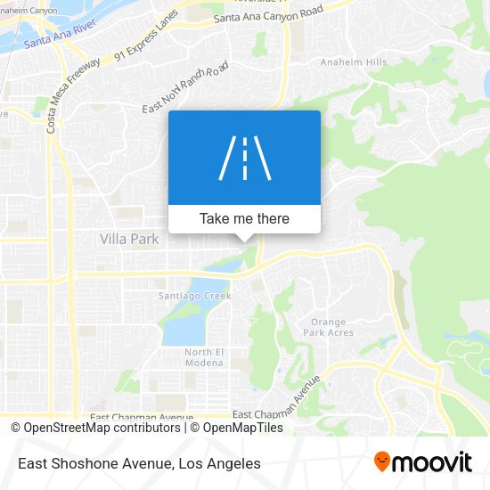 Mapa de East Shoshone Avenue