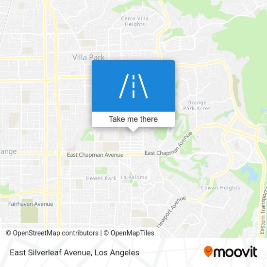 Mapa de East Silverleaf Avenue