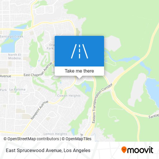 East Sprucewood Avenue map