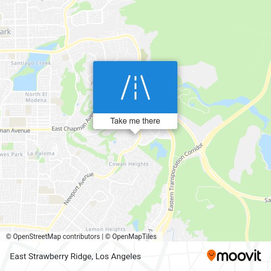 East Strawberry Ridge map