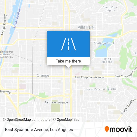 East Sycamore Avenue map