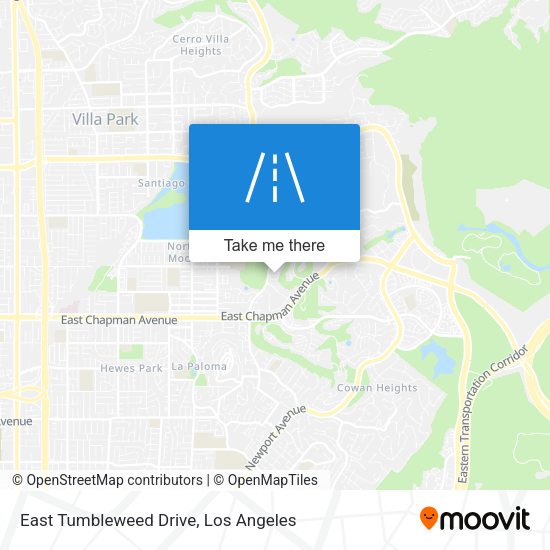 East Tumbleweed Drive map