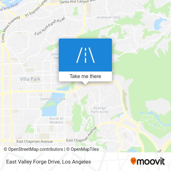 Mapa de East Valley Forge Drive