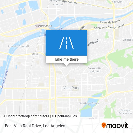 Mapa de East Villa Real Drive