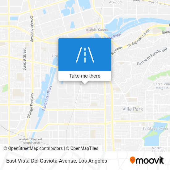 East Vista Del Gaviota Avenue map