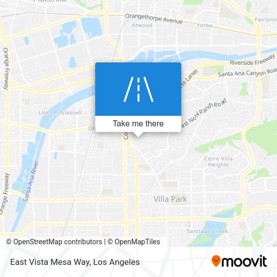 Mapa de East Vista Mesa Way