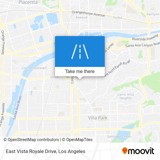 Mapa de East Vista Royale Drive