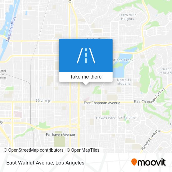 Mapa de East Walnut Avenue