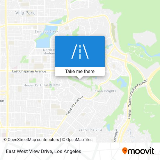 East West View Drive map