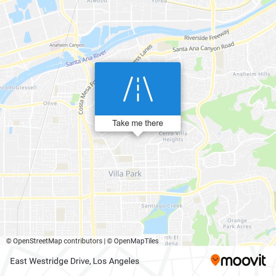 Mapa de East Westridge Drive