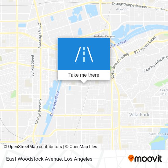 East Woodstock Avenue map