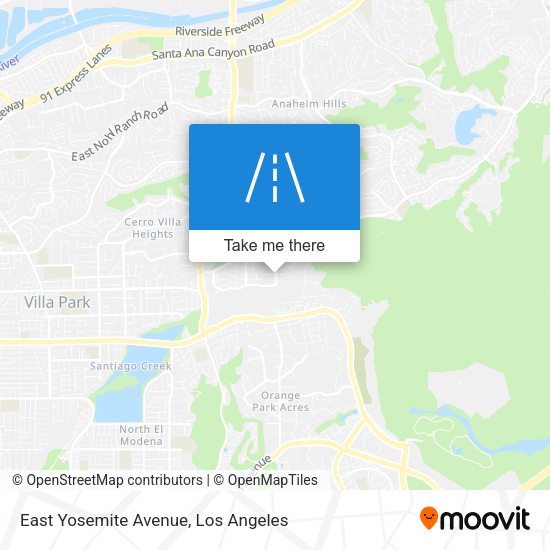 Mapa de East Yosemite Avenue