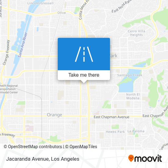 Jacaranda Avenue map