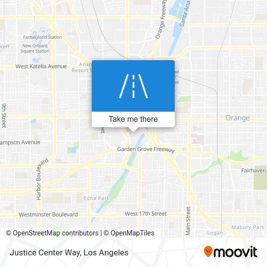 Justice Center Way map