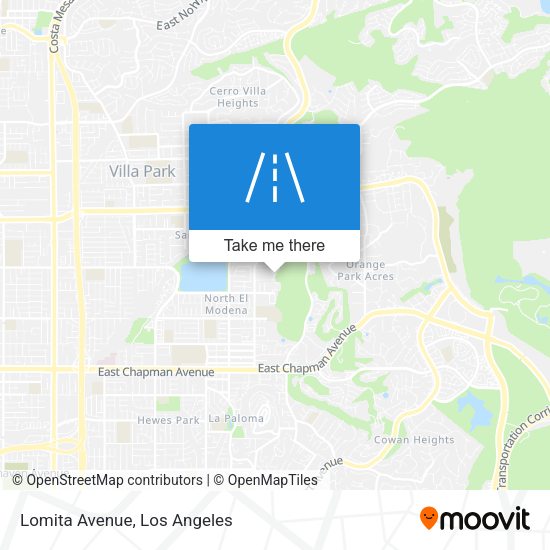 Lomita Avenue map