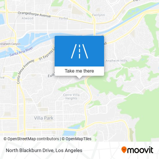 North Blackburn Drive map