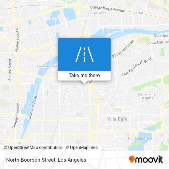 North Bourbon Street map