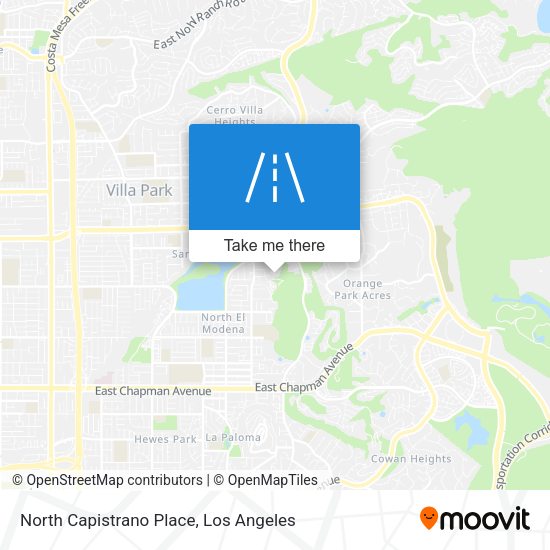 North Capistrano Place map