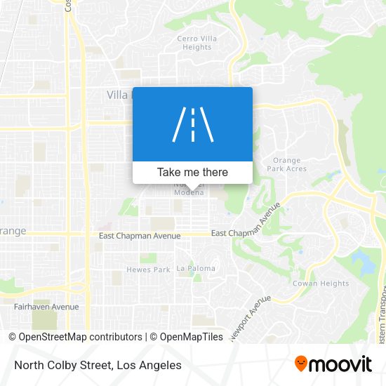 North Colby Street map