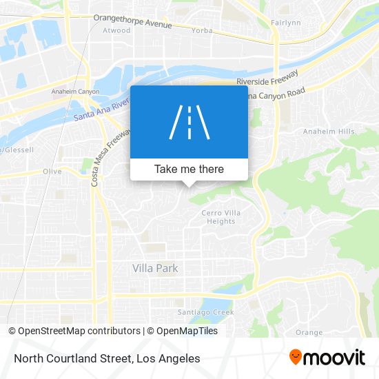 North Courtland Street map