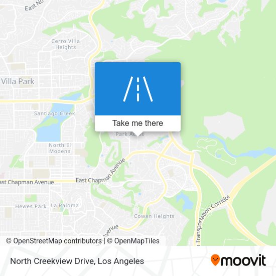 Mapa de North Creekview Drive