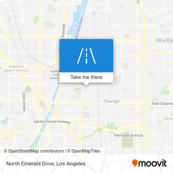 North Emerald Drive map