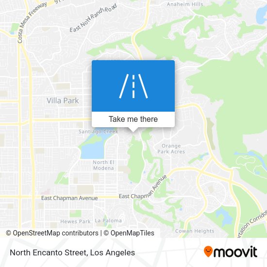 North Encanto Street map