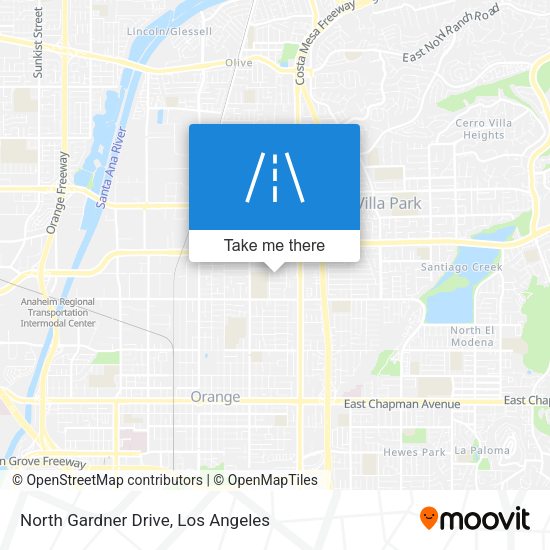 North Gardner Drive map