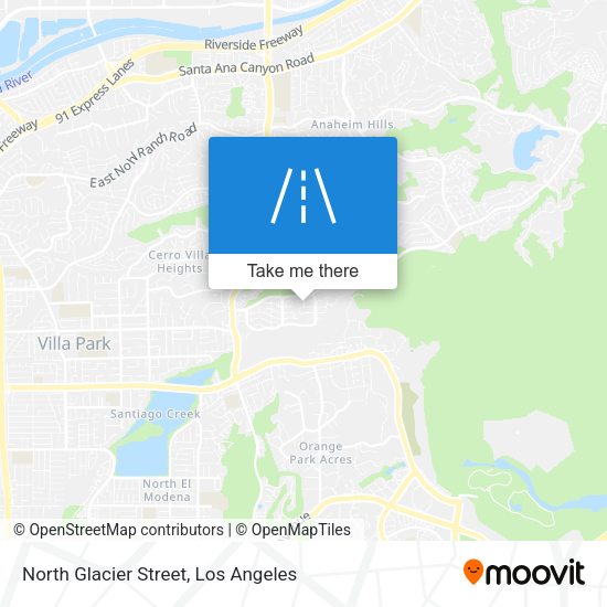 North Glacier Street map