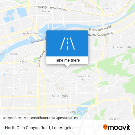 North Glen Canyon Road map