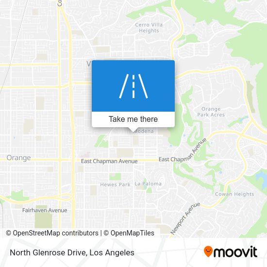 North Glenrose Drive map